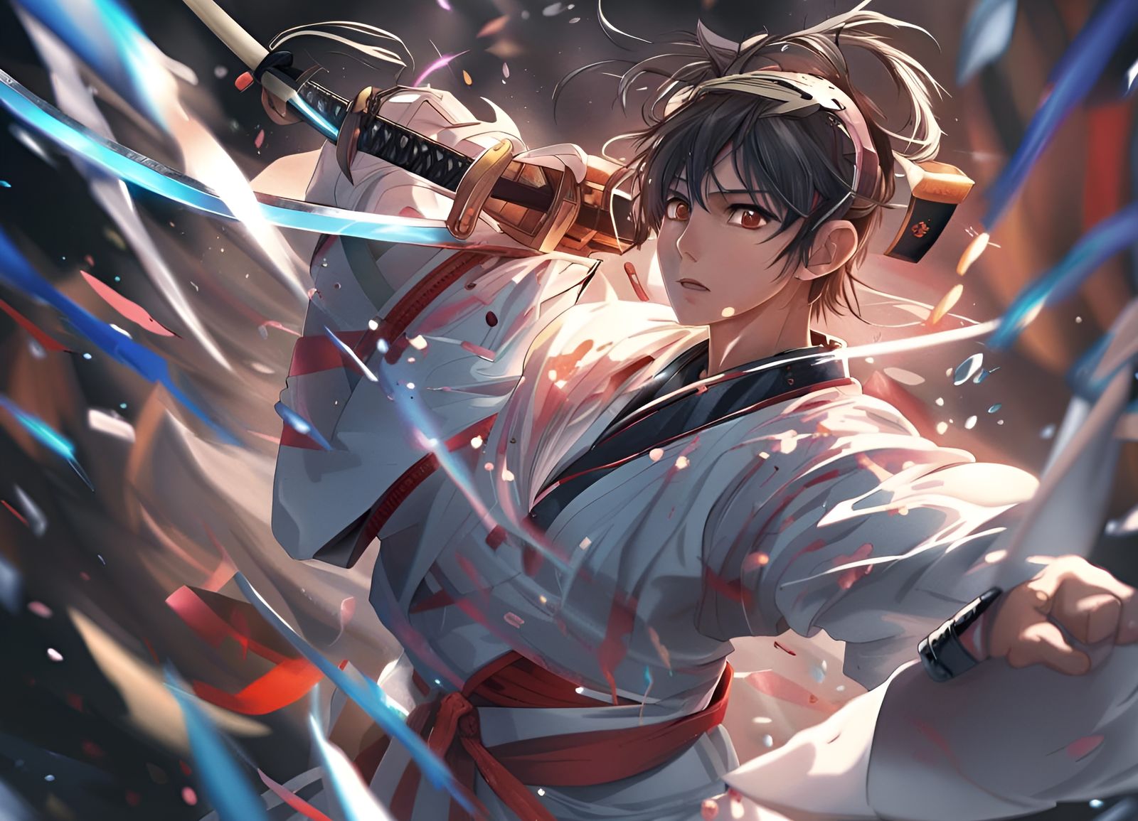 best anime boy with swords