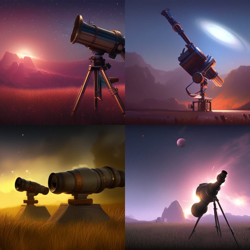 Telescope AI Generated Artwork NightCafe Creator