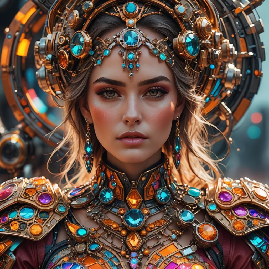 Hyper realistic portrait of a beautiful woman