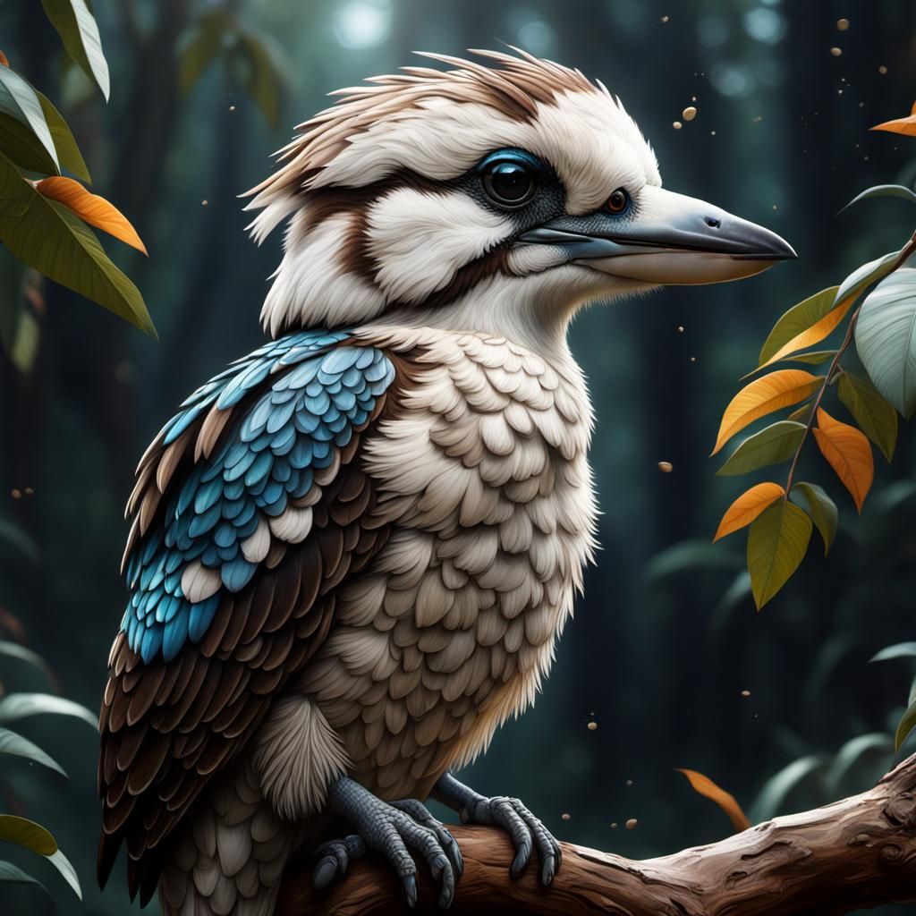 Hyper realistic Kookaburra   by @Mauve Marauder