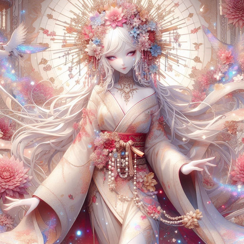 Anime Albino Geisha