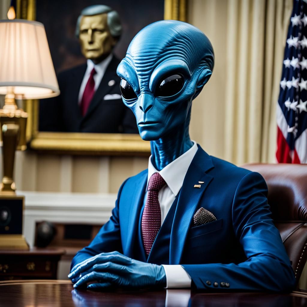 Alien President in the Oval Office: A New Era of Intergalact...