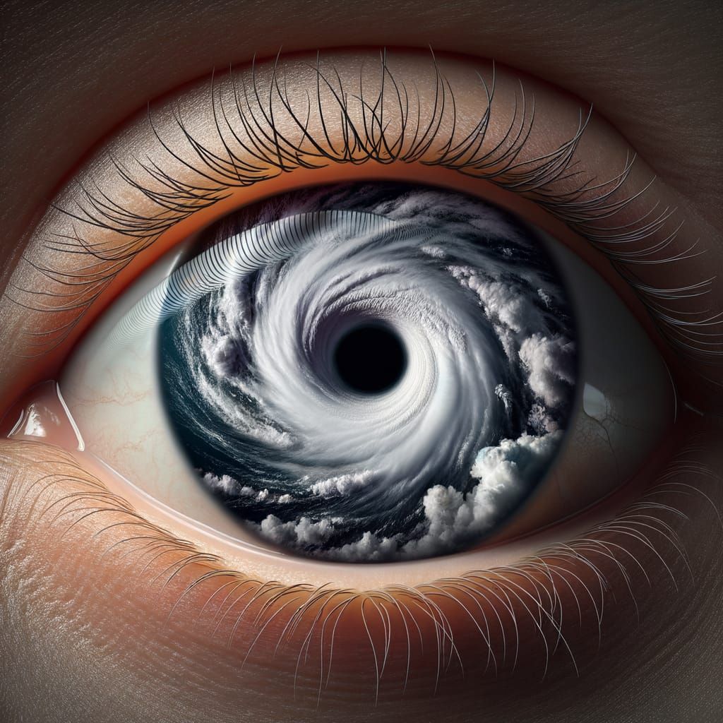 the eye of a hurricane