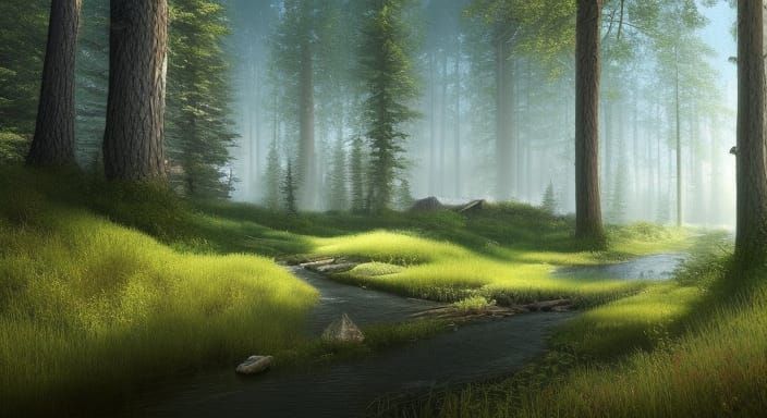 a masterpiece! beautiful! Karelia. photorealistic summer lan...