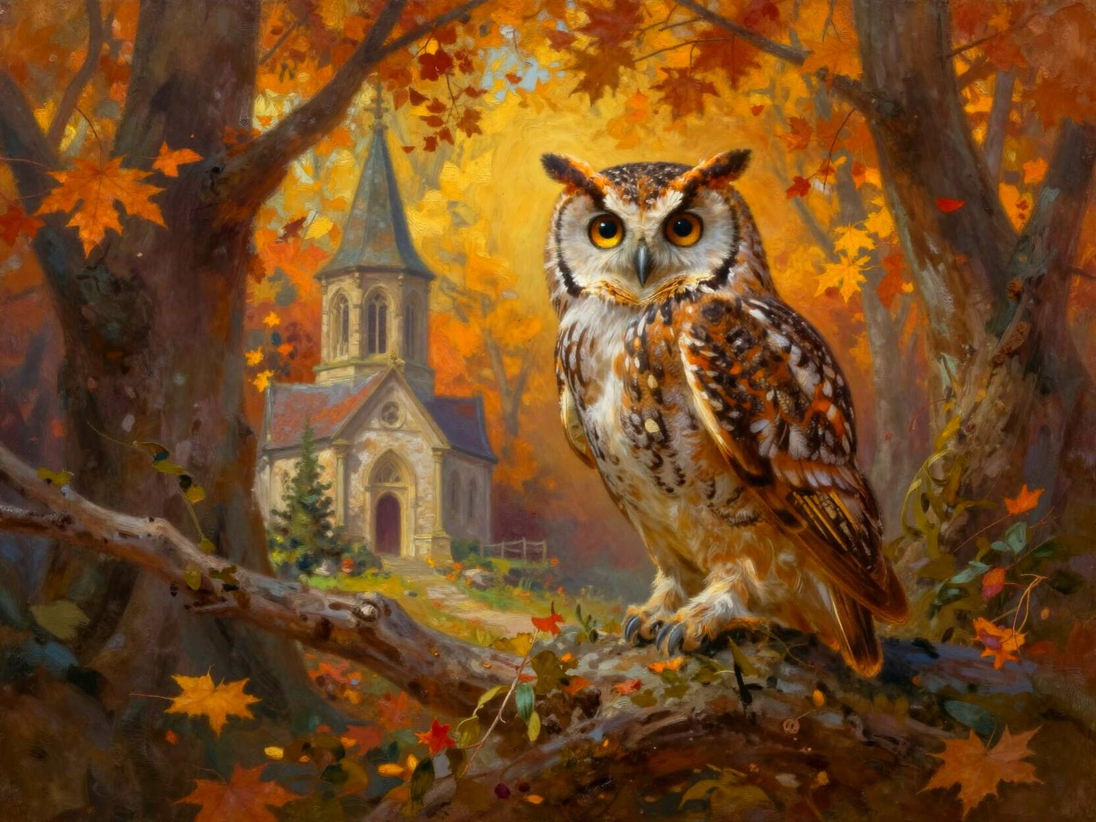 The Autumnal Owl  by @Kosh