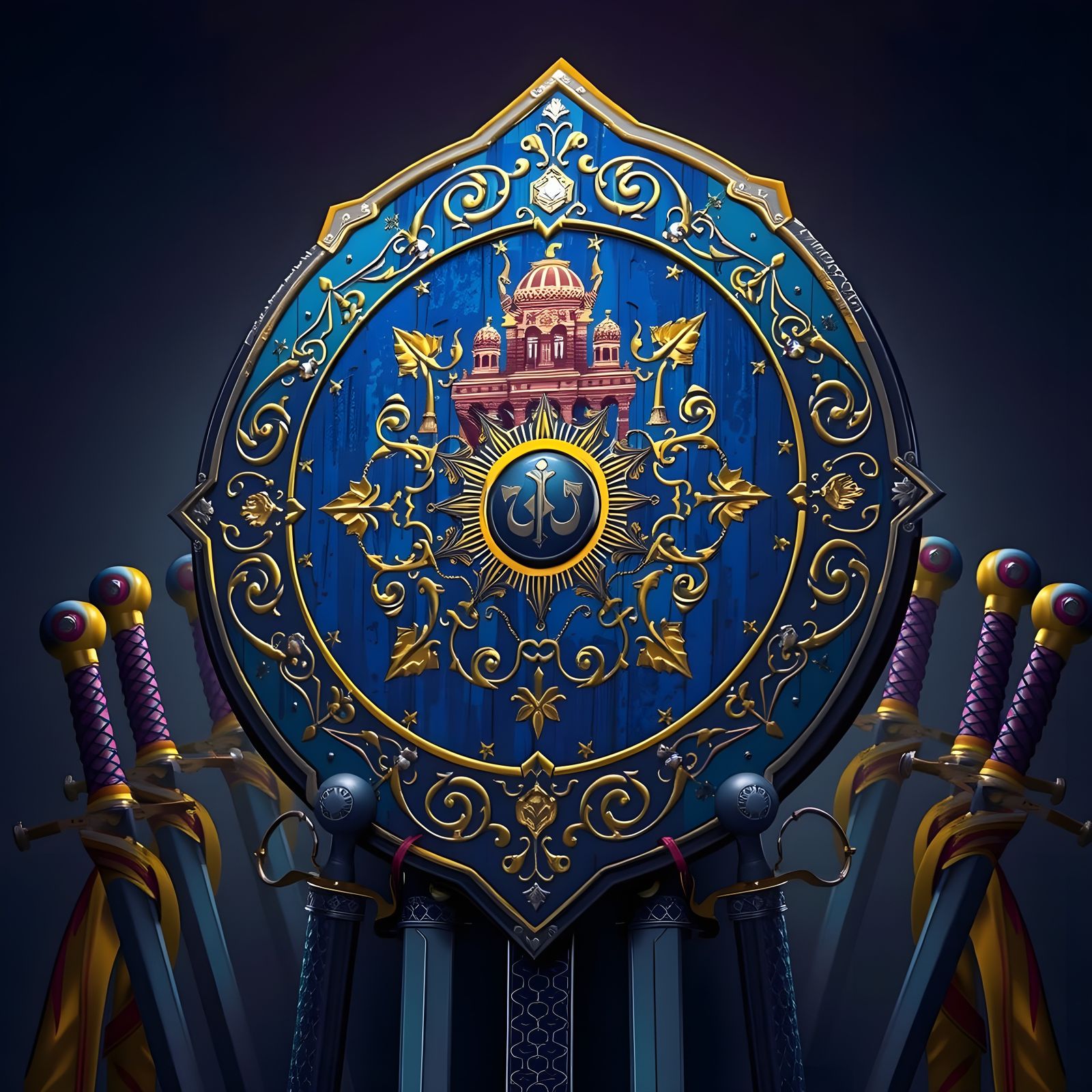 Sacred Rondache Shield "Minister of Grace"  by @StonerMechPilot