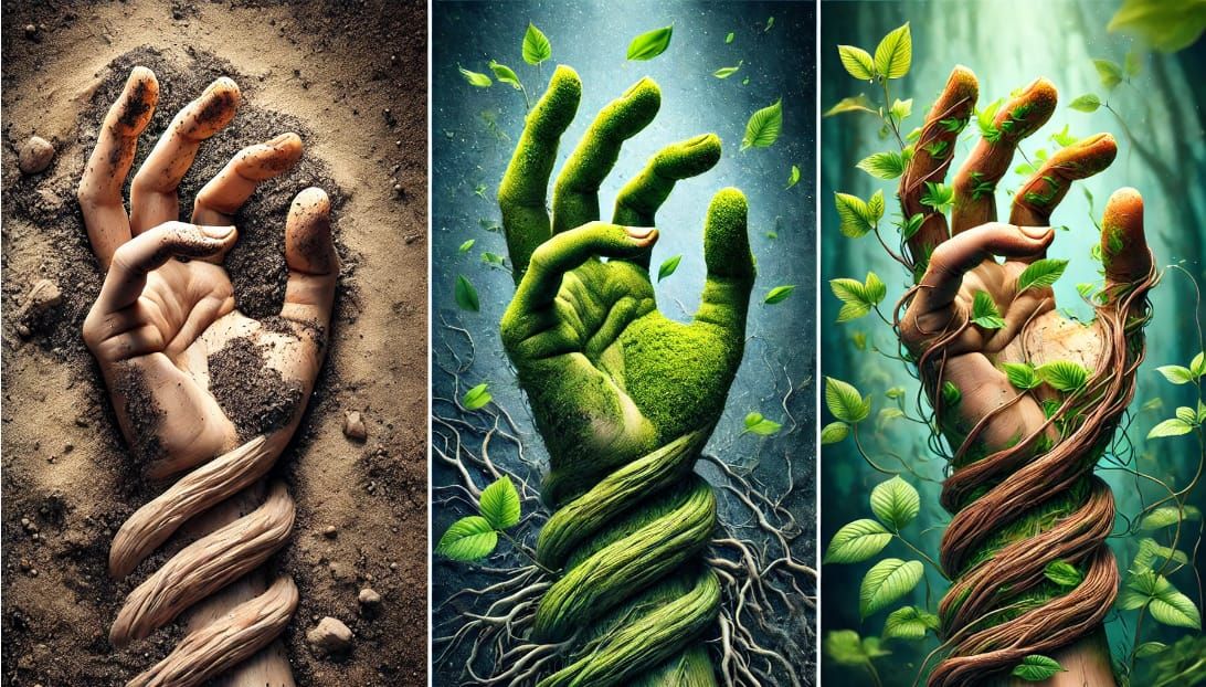 Triptych - Human and Nature