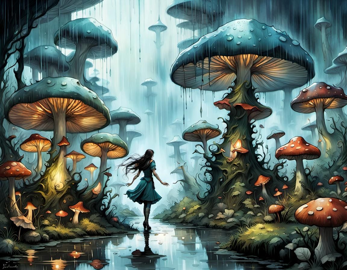 Downpour in Wonderland  by @kauri