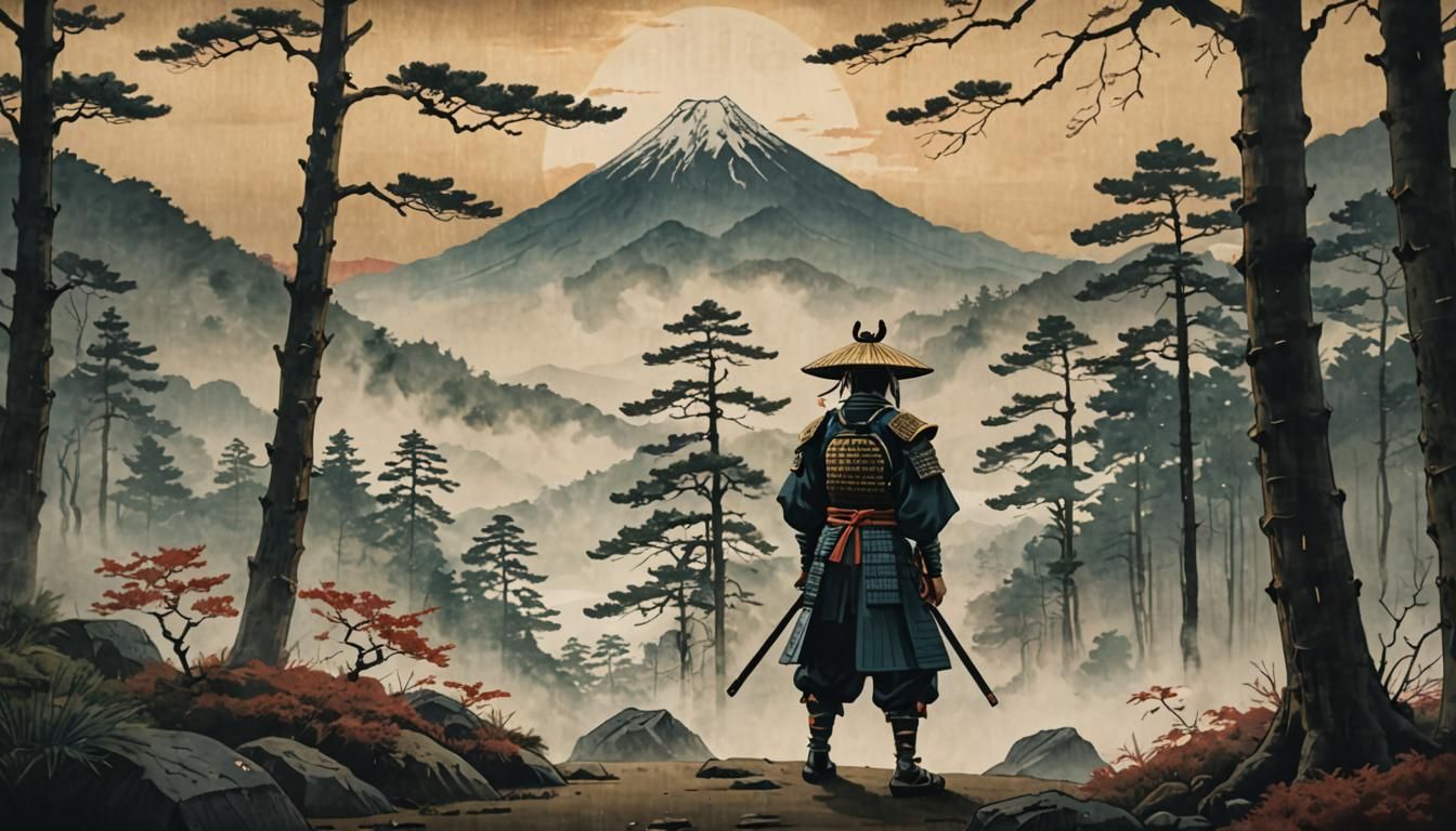 Ukiyo-e Japanese art  by @Mia