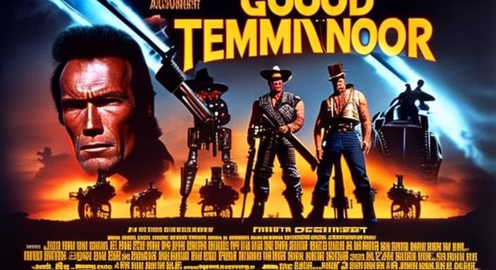 When Arnold S (Terminator) & Clint Eastwood (GBU) merge faces in Good Temminoor  by @shs_kenya