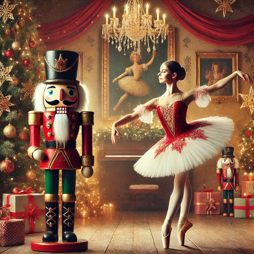 Ballerina and the Nutcracker's Dance