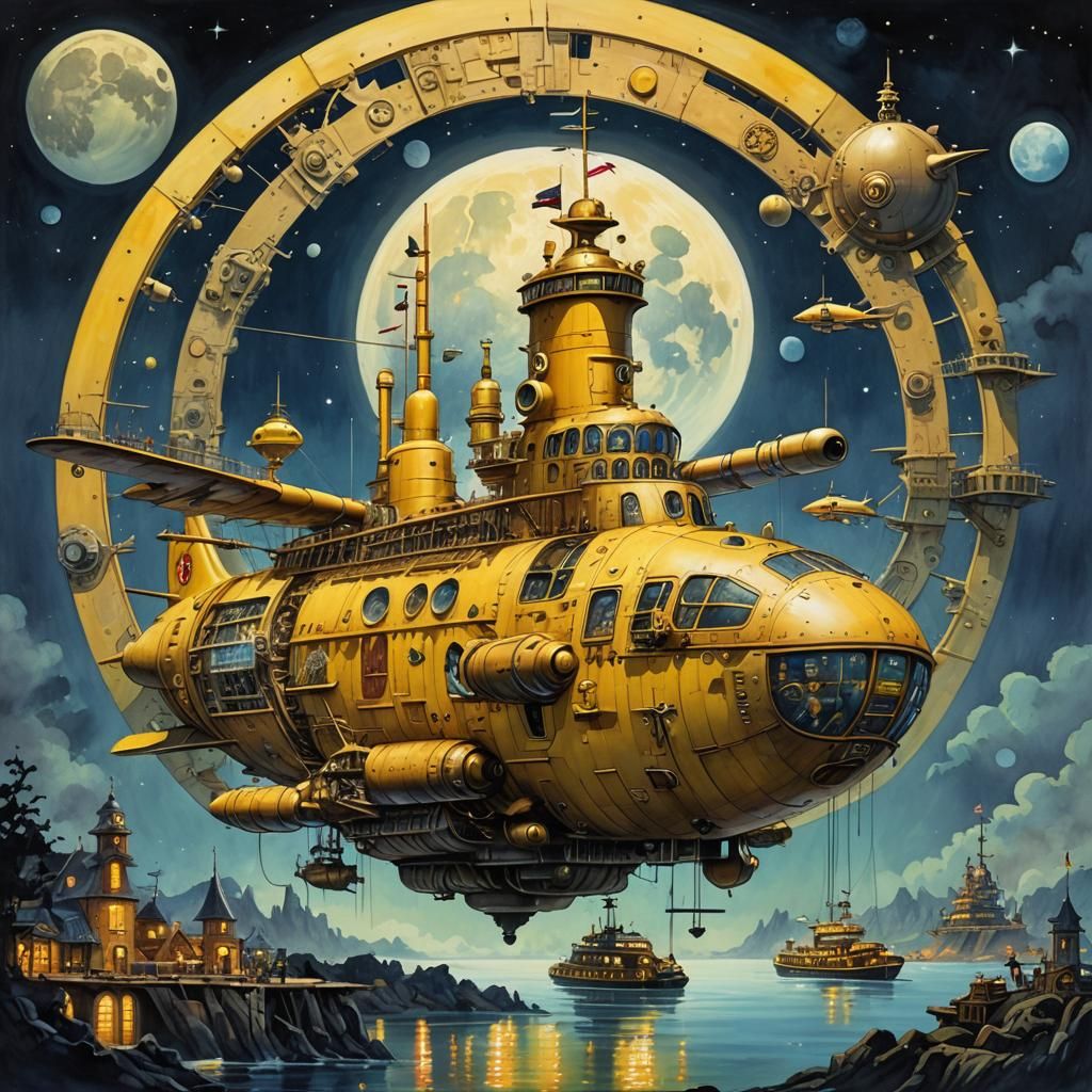 we ALL live in a YELLOW submarine  by @MindArtXL