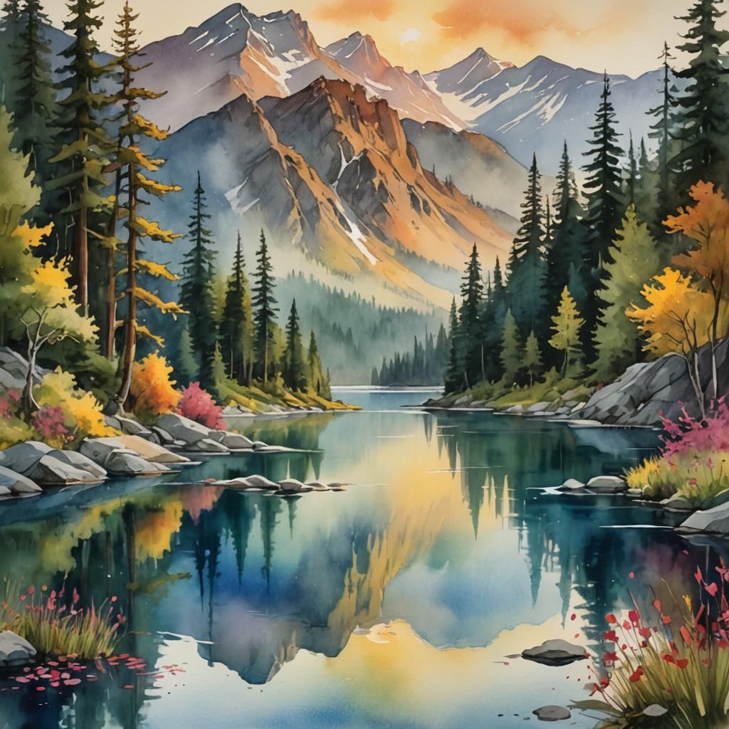 Vivid Lake  by @Vindication