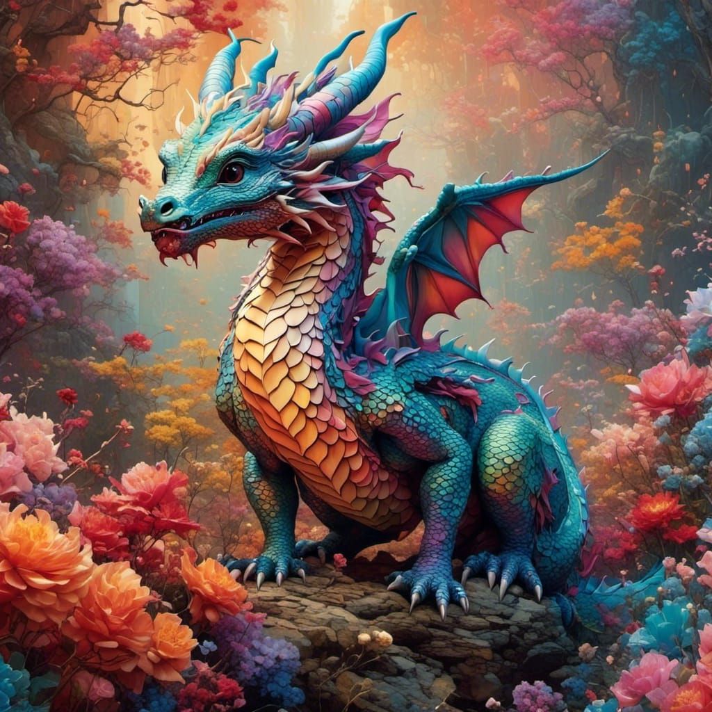 My Baby Dragon - AI Generated Artwork - NightCafe Creator