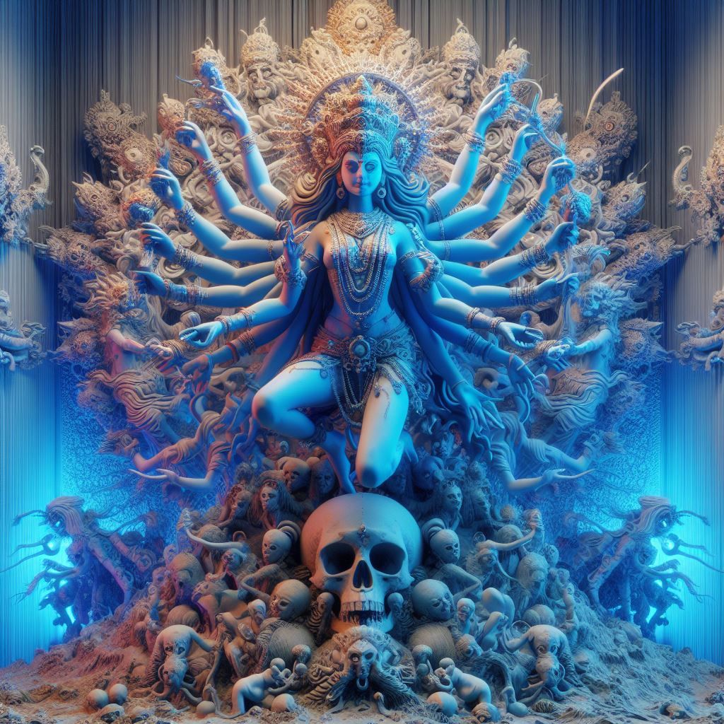 The Goddess Kali - AI Generated Artwork - NightCafe Creator