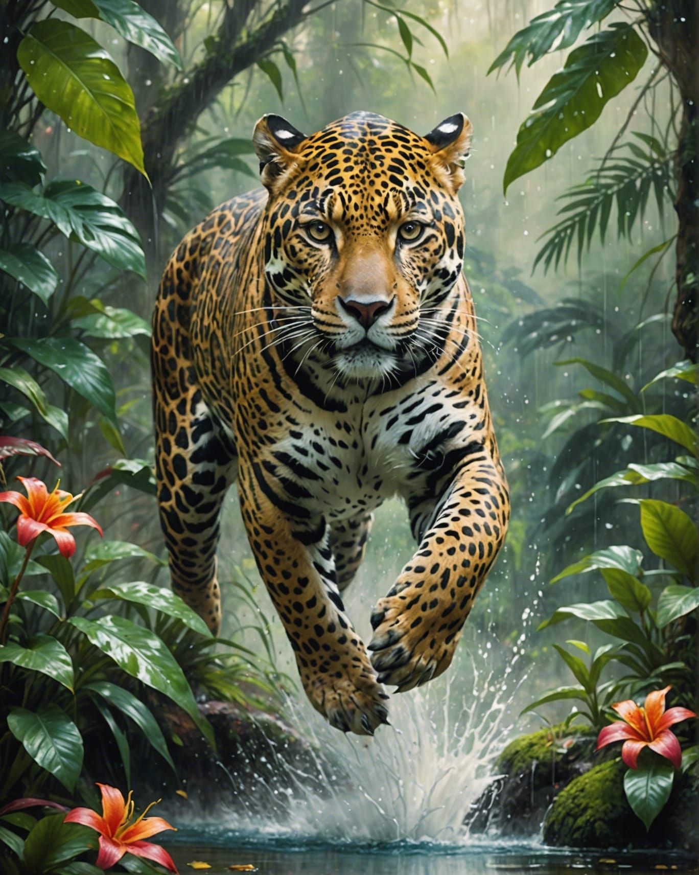 Jaguar, Dash and Splash  by @John