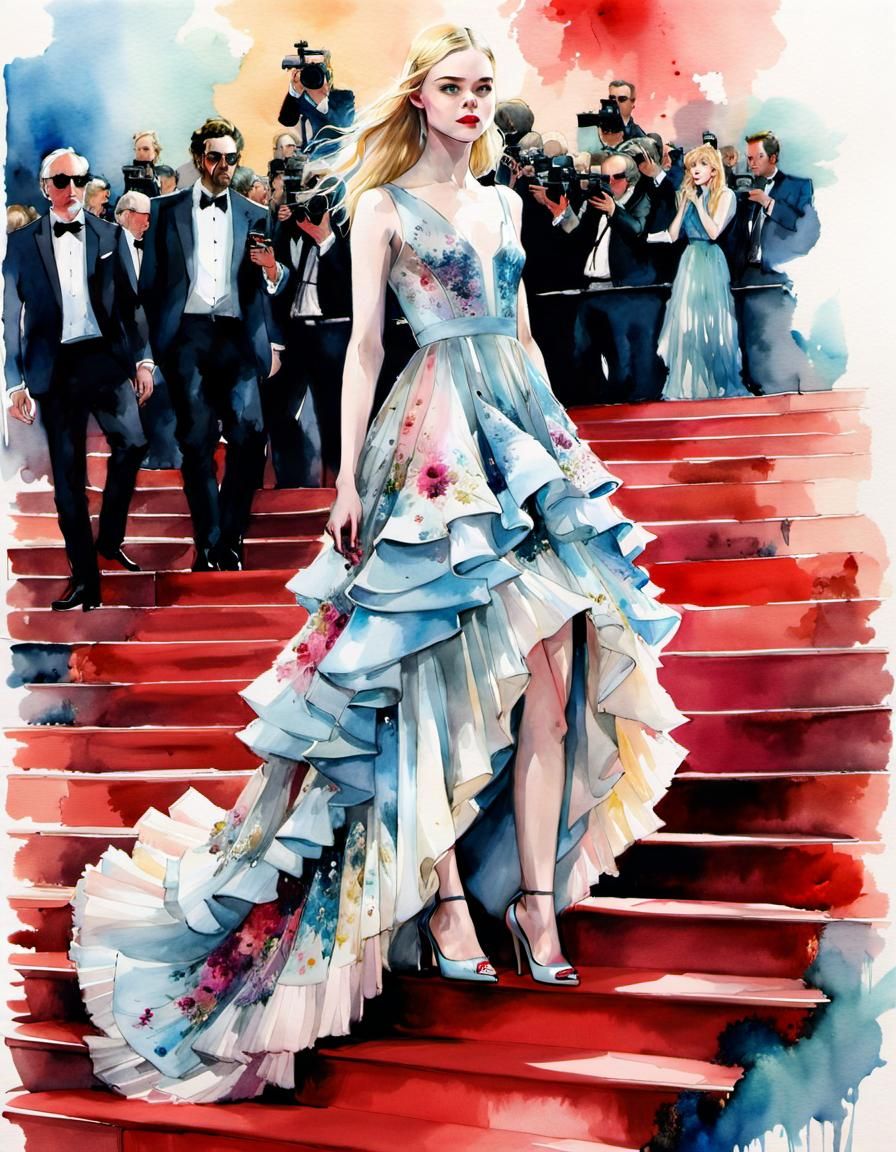 Elle FANNING in Cannes Film Festival  by @Manu