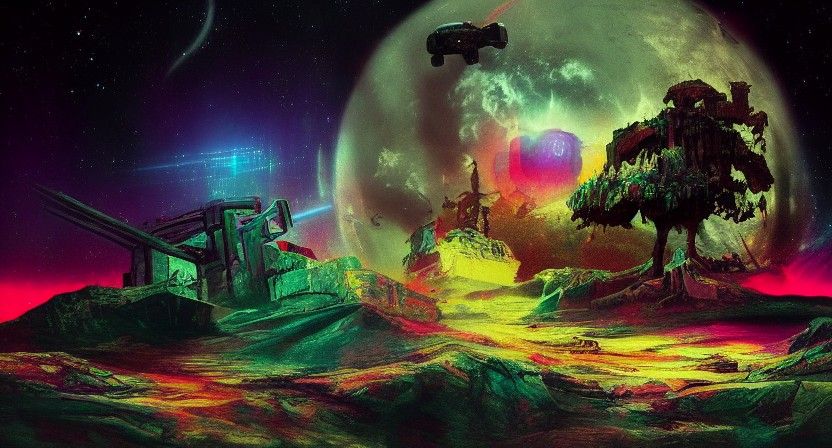 post-apocalyptic cosmic synthwave