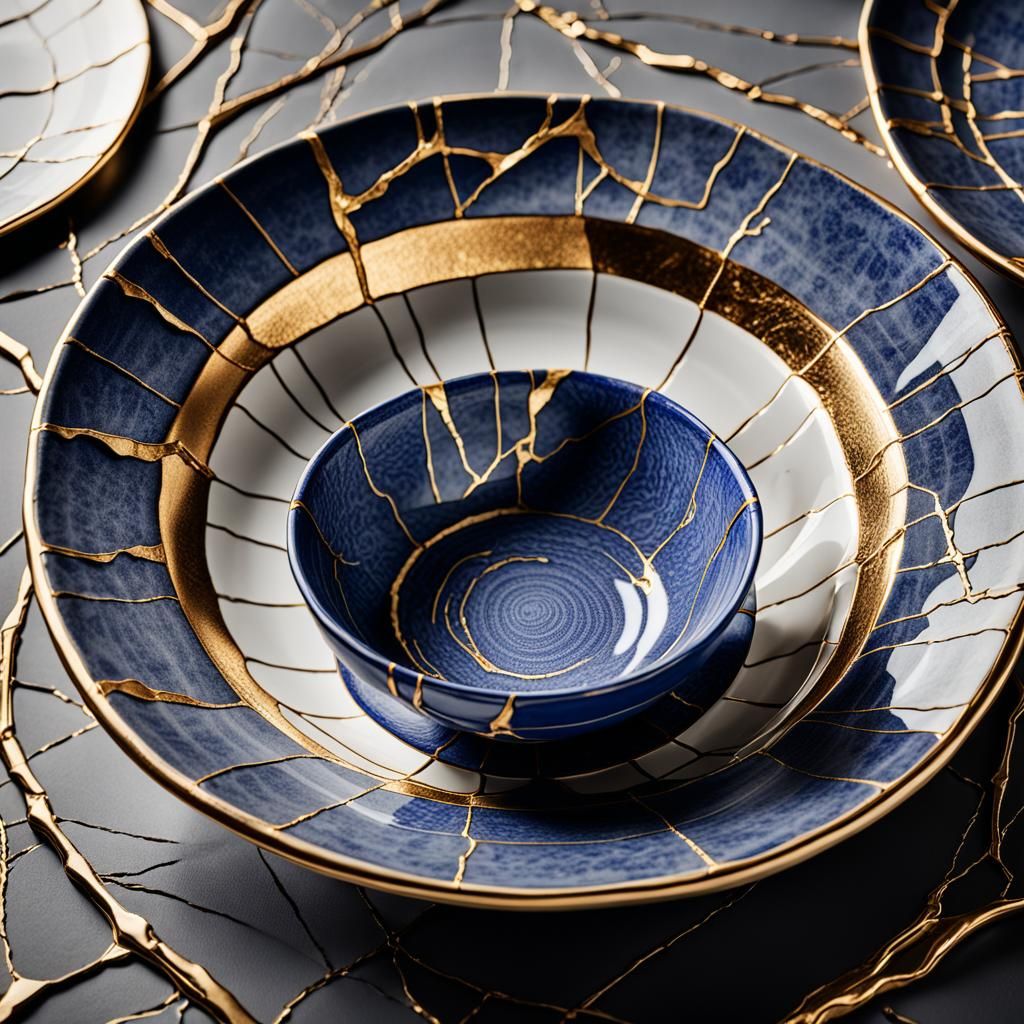 Broken but repaired with gold  by @Solea