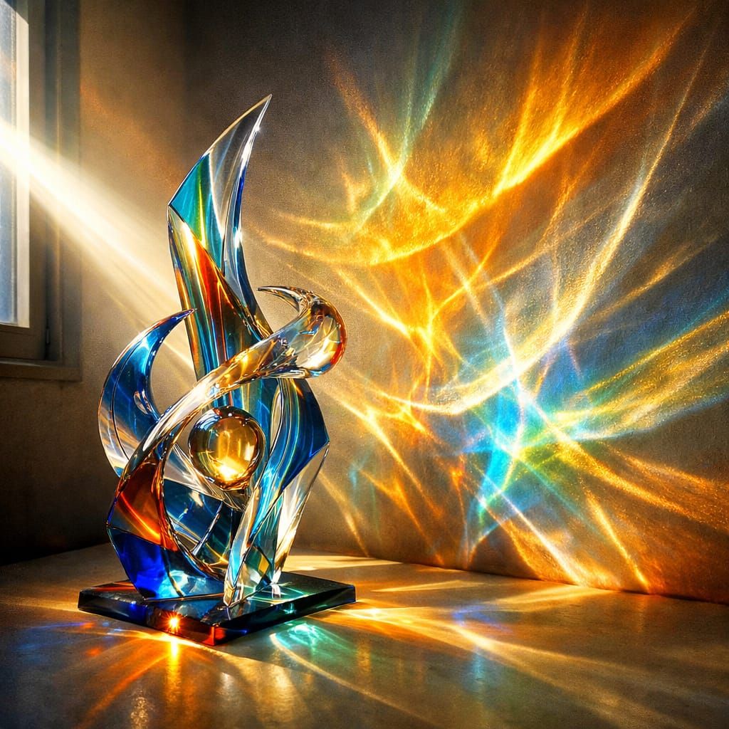 Abstract glass sculpture   by @DorianaGrey 