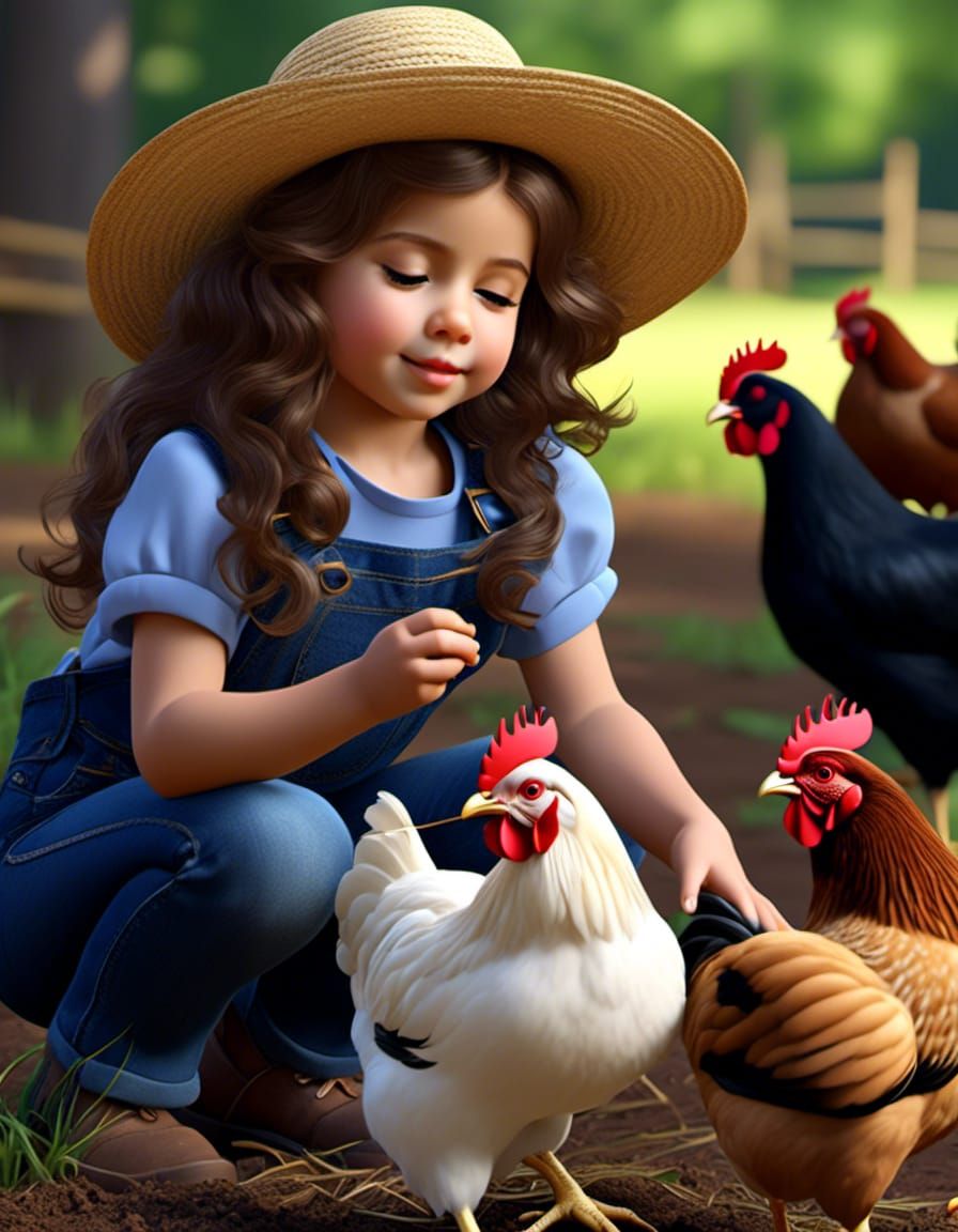 Aryelle on the farm