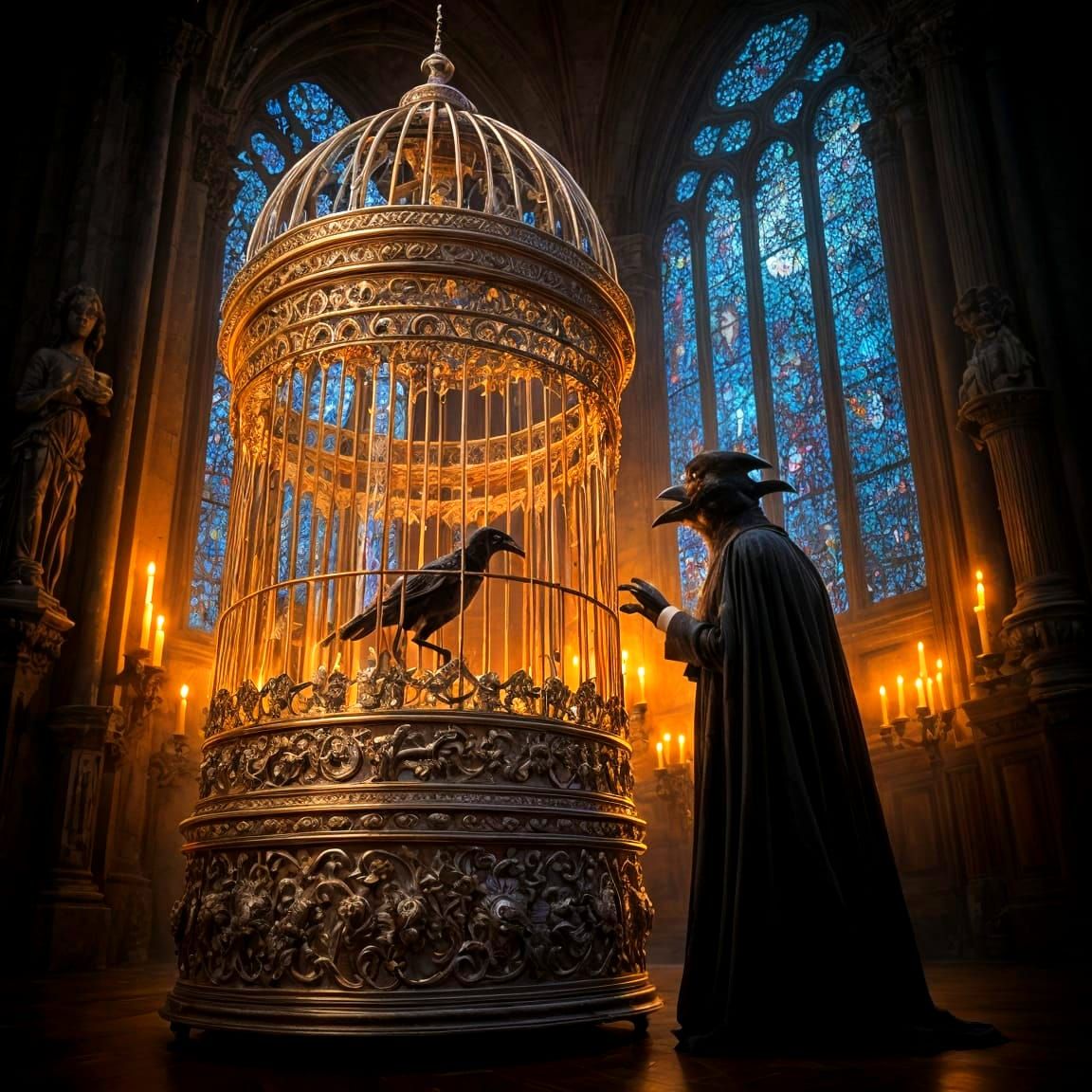 Dark Gothic Birdcage