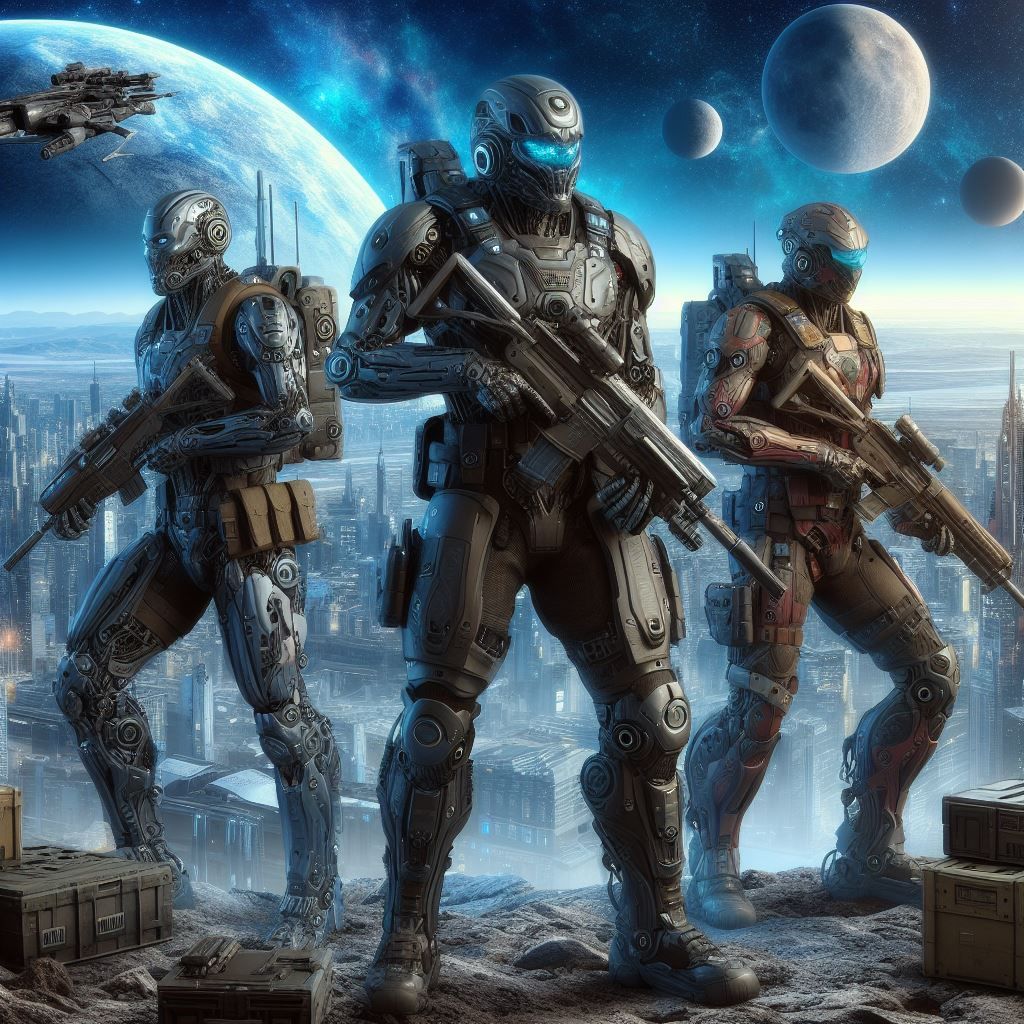 Cyborg Mercenary Team