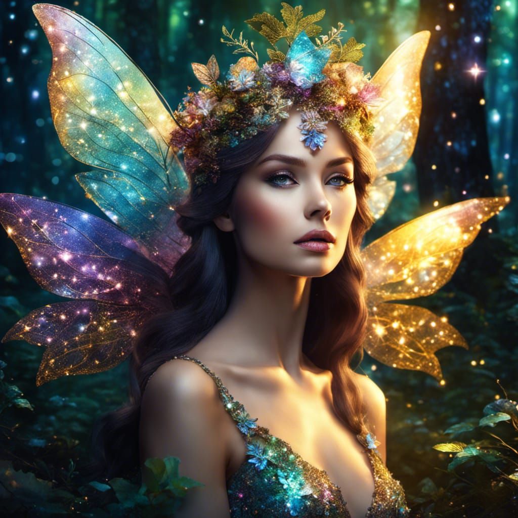 Glittering spring fairy