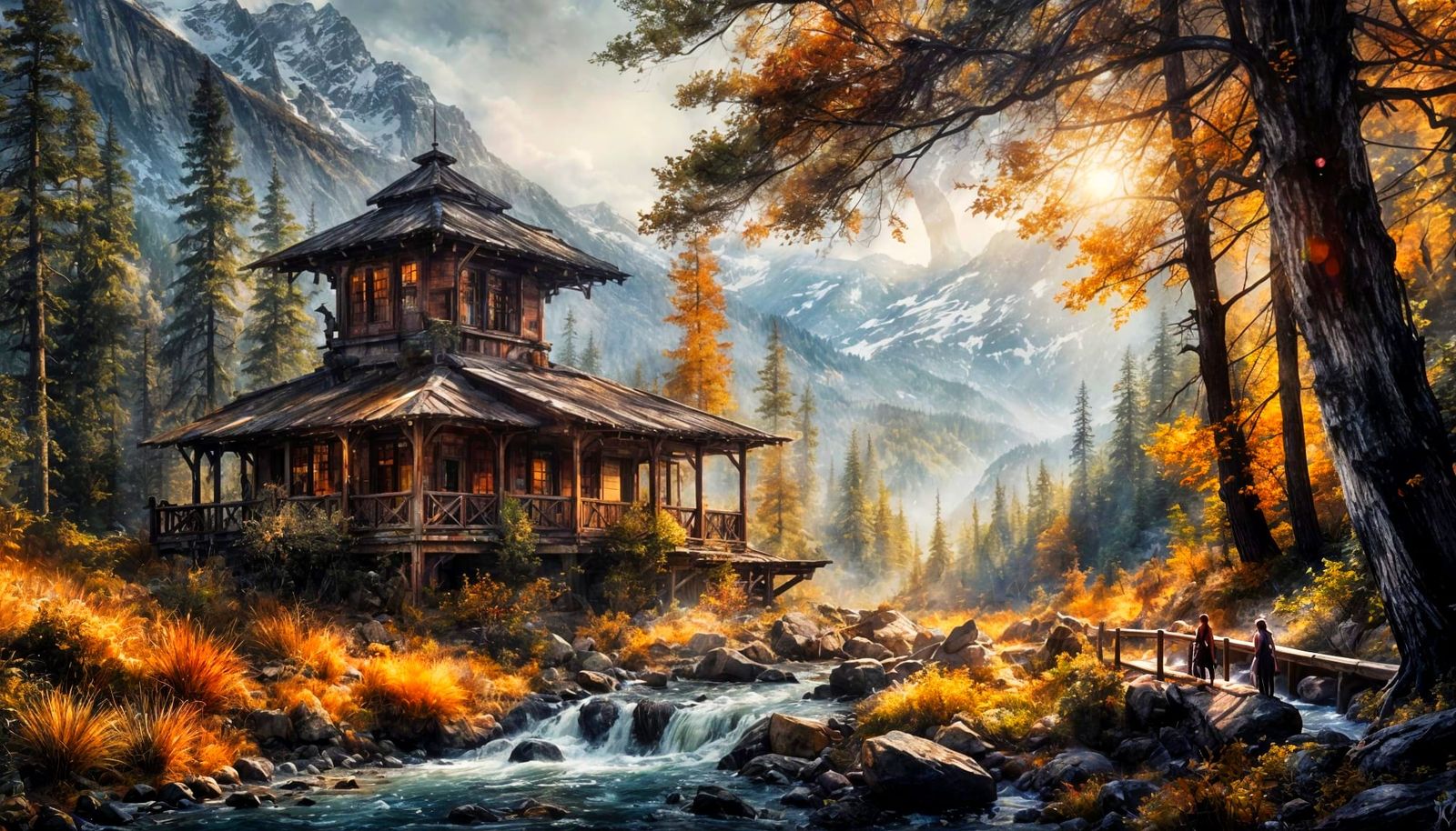 House in the forest  by @The Leycer