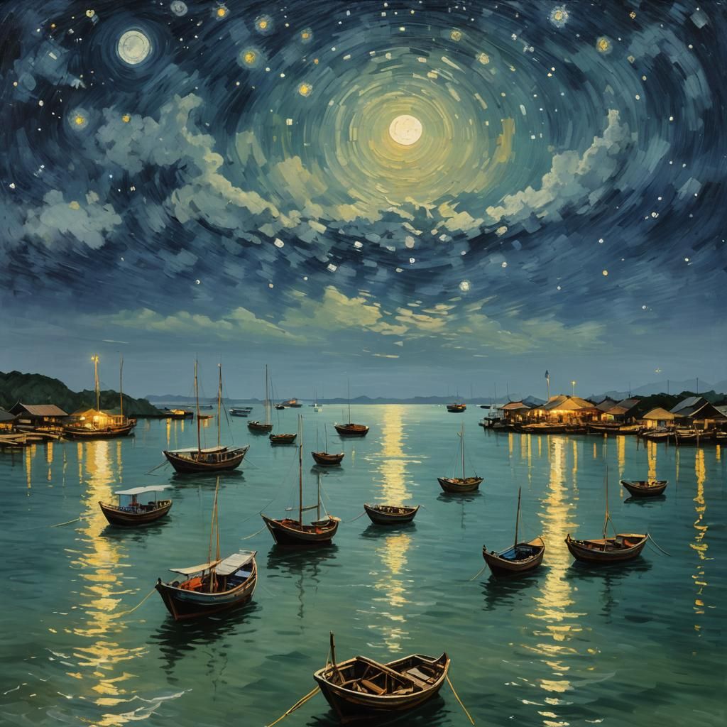 starry night in phu quoc