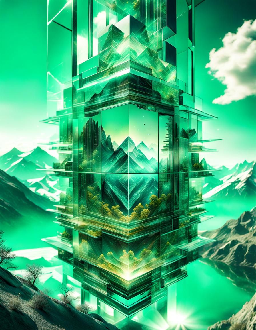 crystal world AI Generated Artwork NightCafe Creator