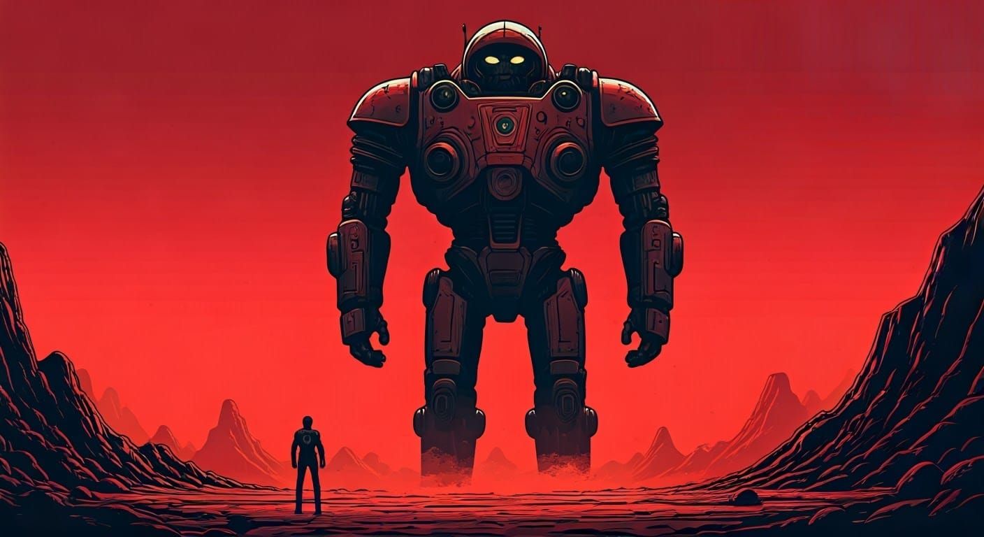 Giant Martian robot