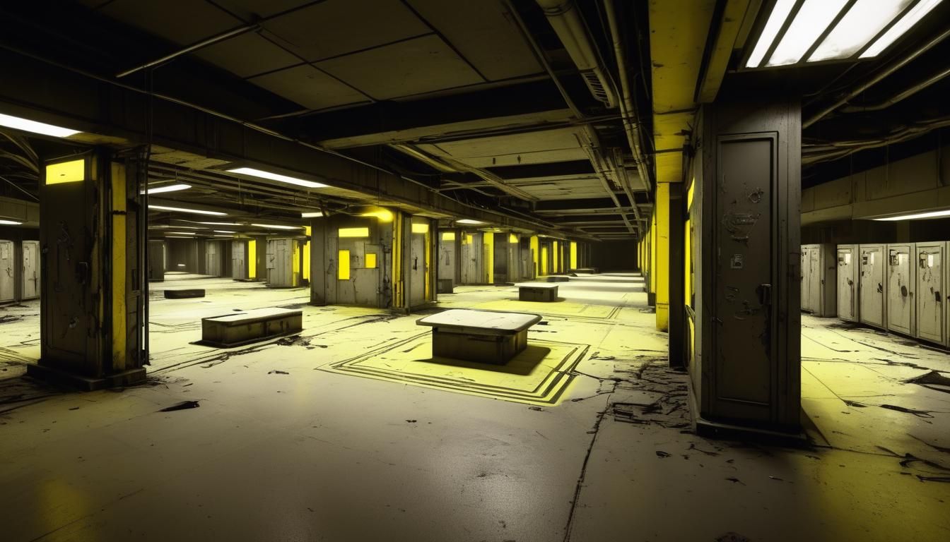 Alien sci-fi cyberpunk, technopunk, biopunk, sci-fi vast outdoors restaurant, multitude of people sitting and eating at tables, restaurant w...