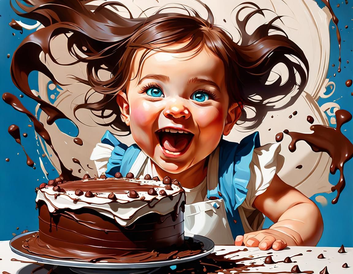 Smashing cake fun   by @Inna 