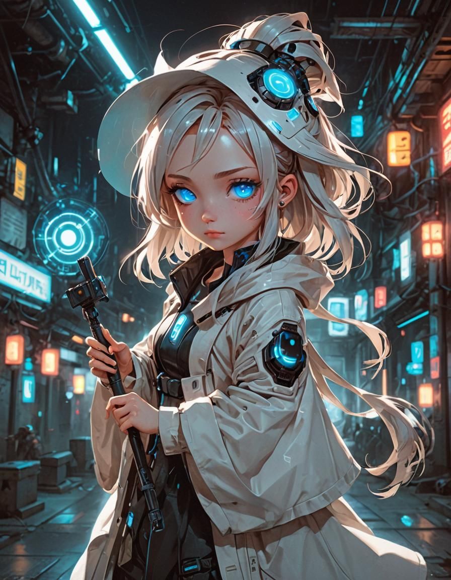 Blue Pencil XL Young Witch in Multi-styles: Cyberpunk Witch ...