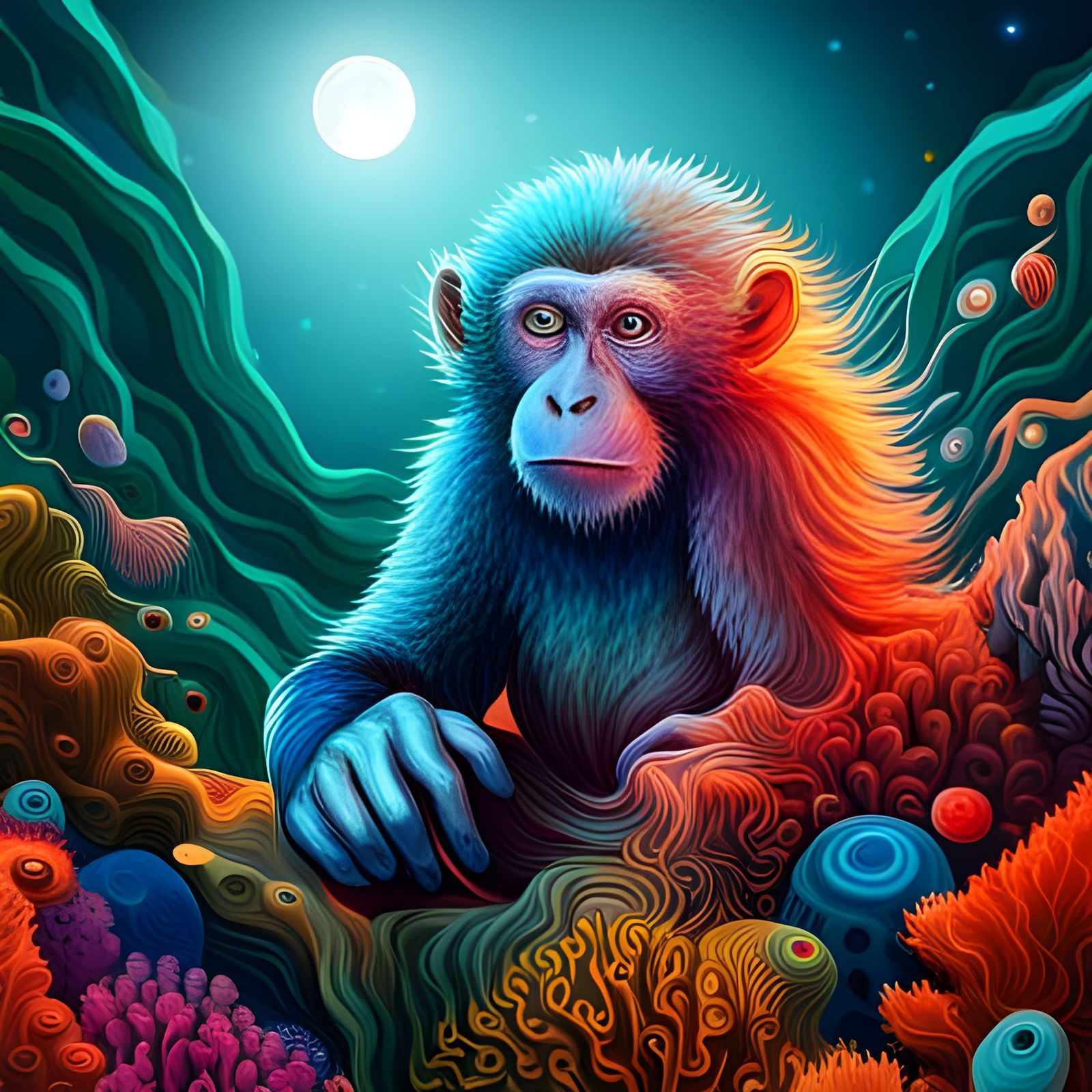 1992-year-of-the-water-monkey-ai-generated-artwork-nightcafe-creator