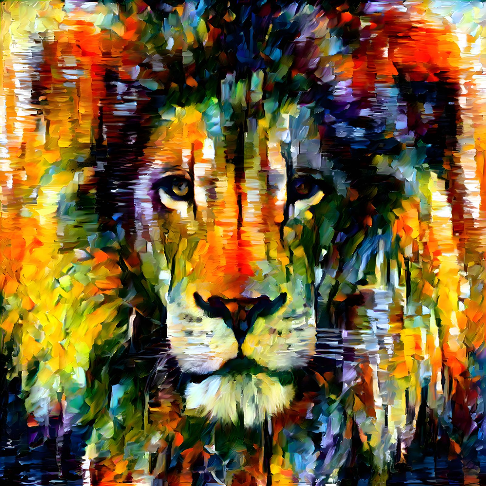 King Lion- Painted Artwork NFT