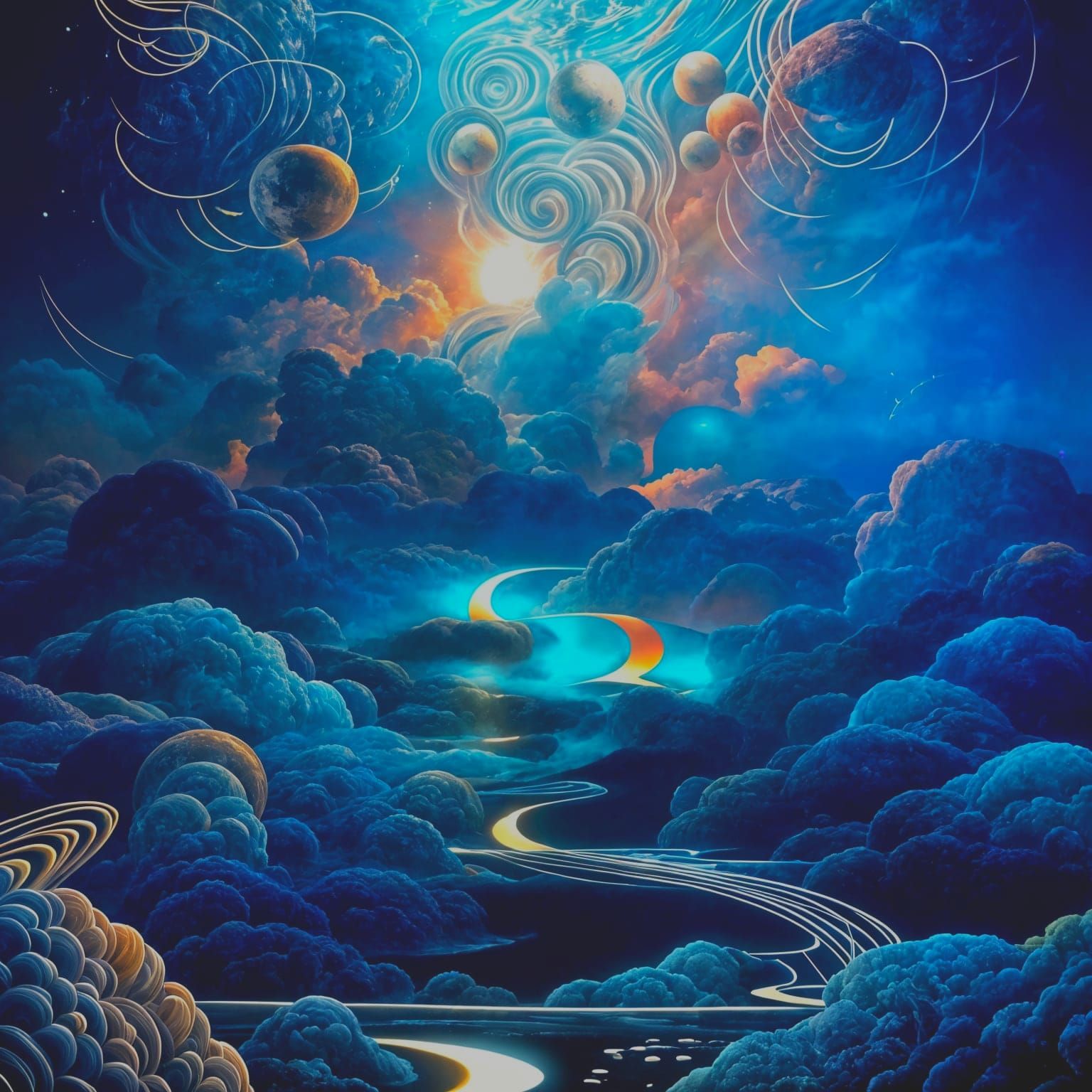 Dream over the clouds