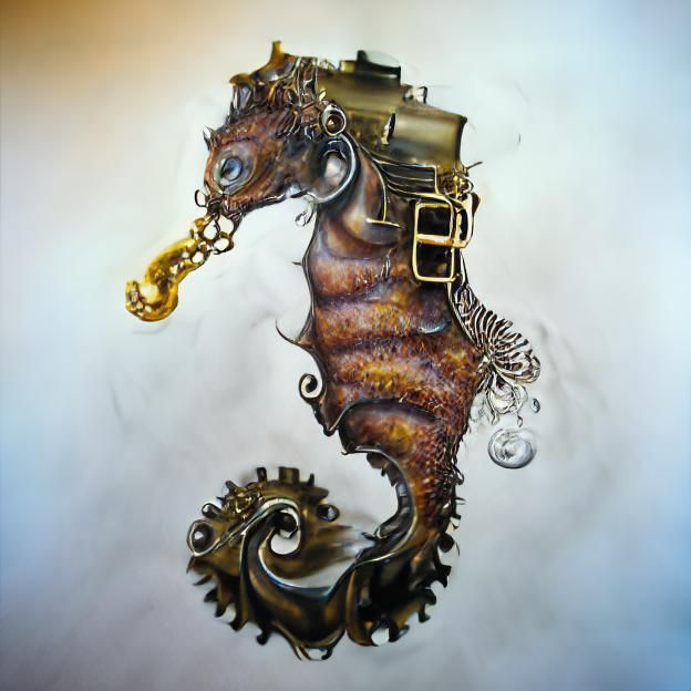 Steampunk seahorse