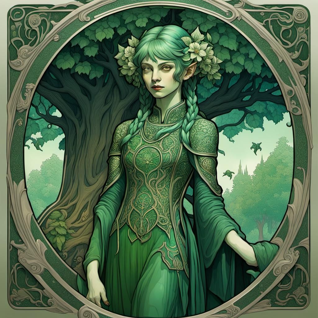 Green Dryad - AI Generated Artwork - NightCafe Creator