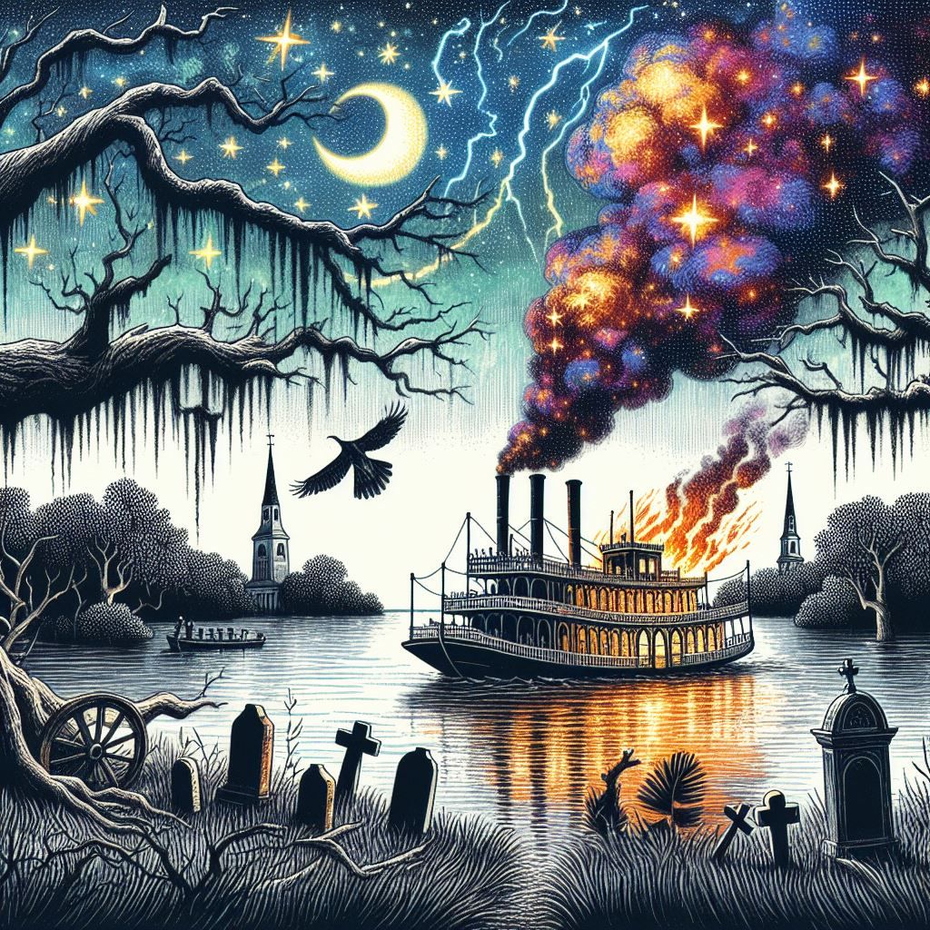 Flames on the Mighty Mississippi