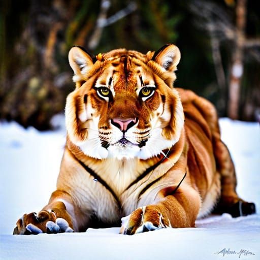 Arctic liger  by @Kristopher Cooley