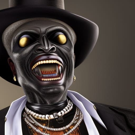 Baron Samedi the Loa of Haitian Voodoo - AI Generated Artwork ...