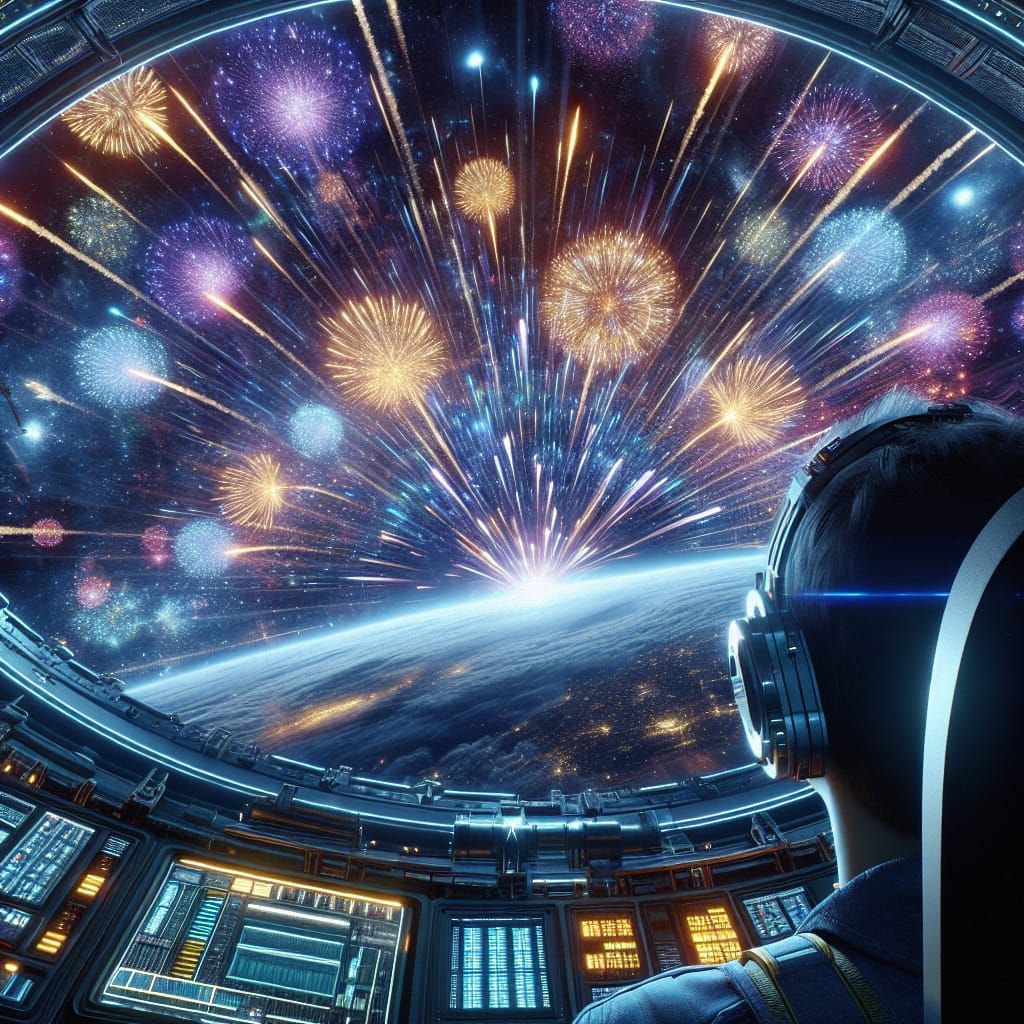 Fireworks from space