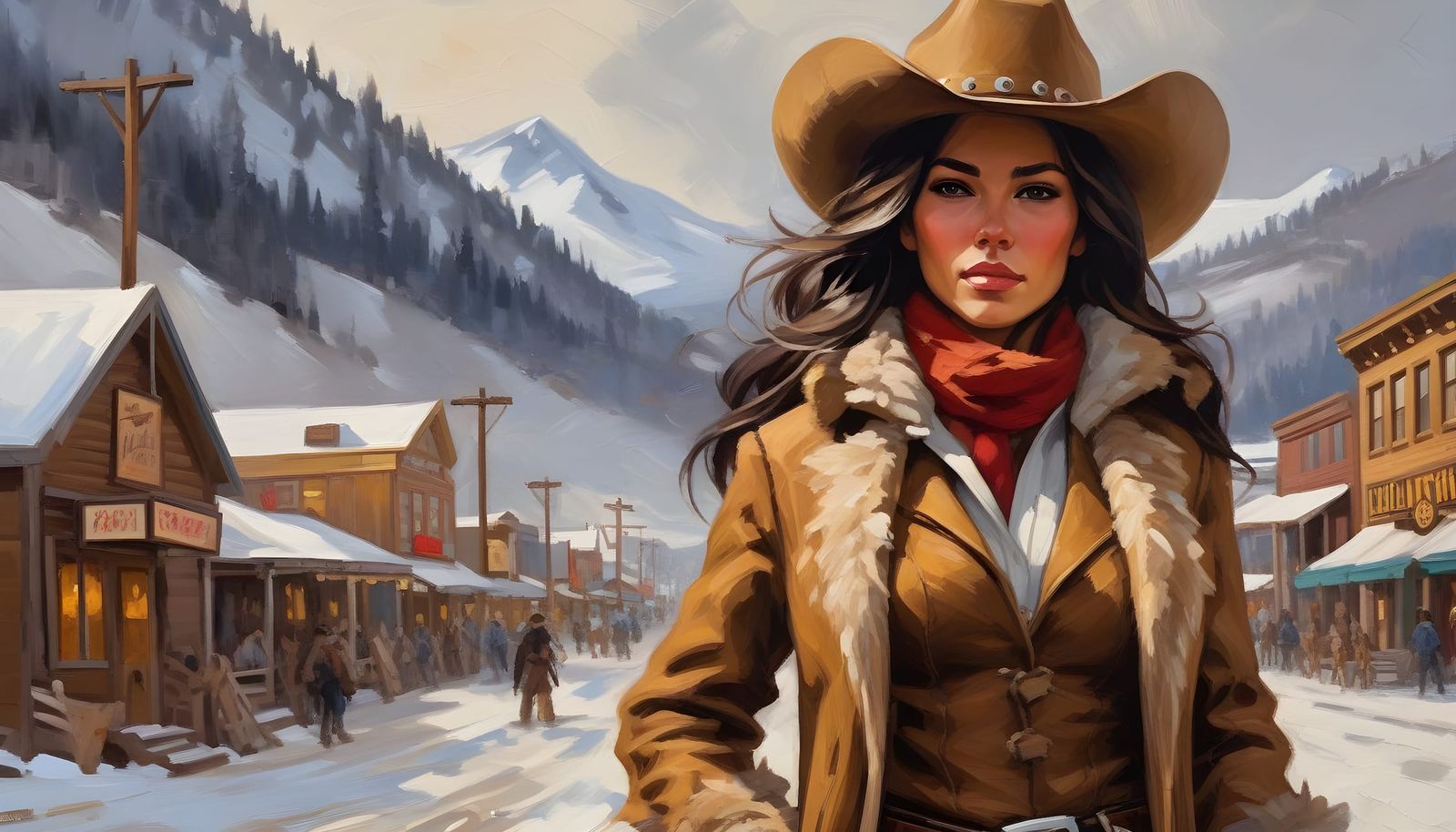 The Woman With No Name Getting Ready For The Gold Rush