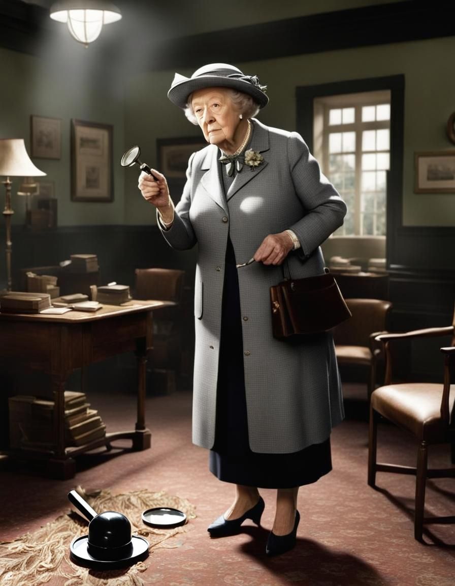 Adorable Miss Marple in action  by @Anna