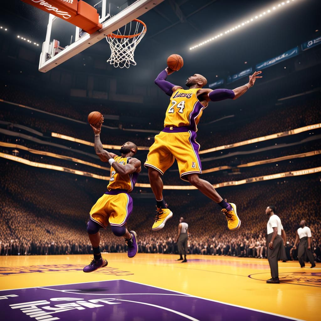 Kobe bryant dunking on lebron james shops