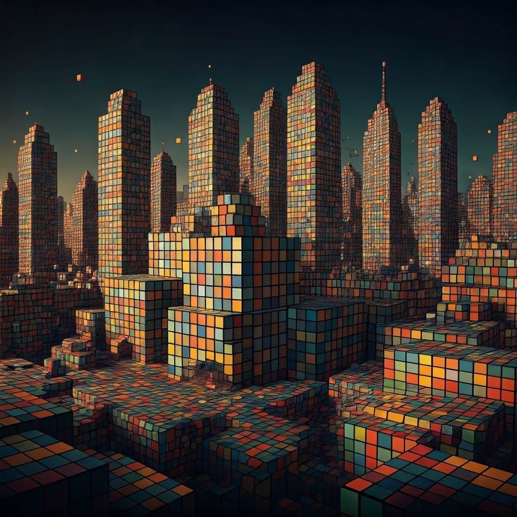Cubeago the Rubix City  by @7starDud3