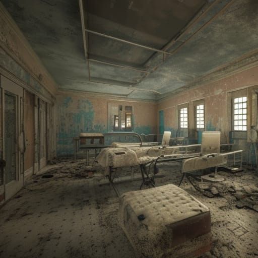 Haunted Hospital - AI Generated Artwork - NightCafe Creator