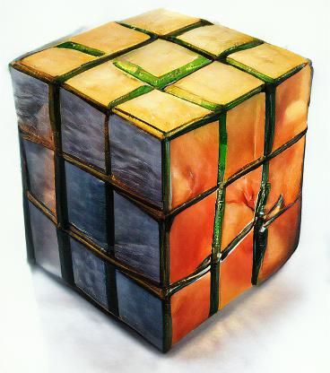 Lovecraftian Organic Rubik's Cube.